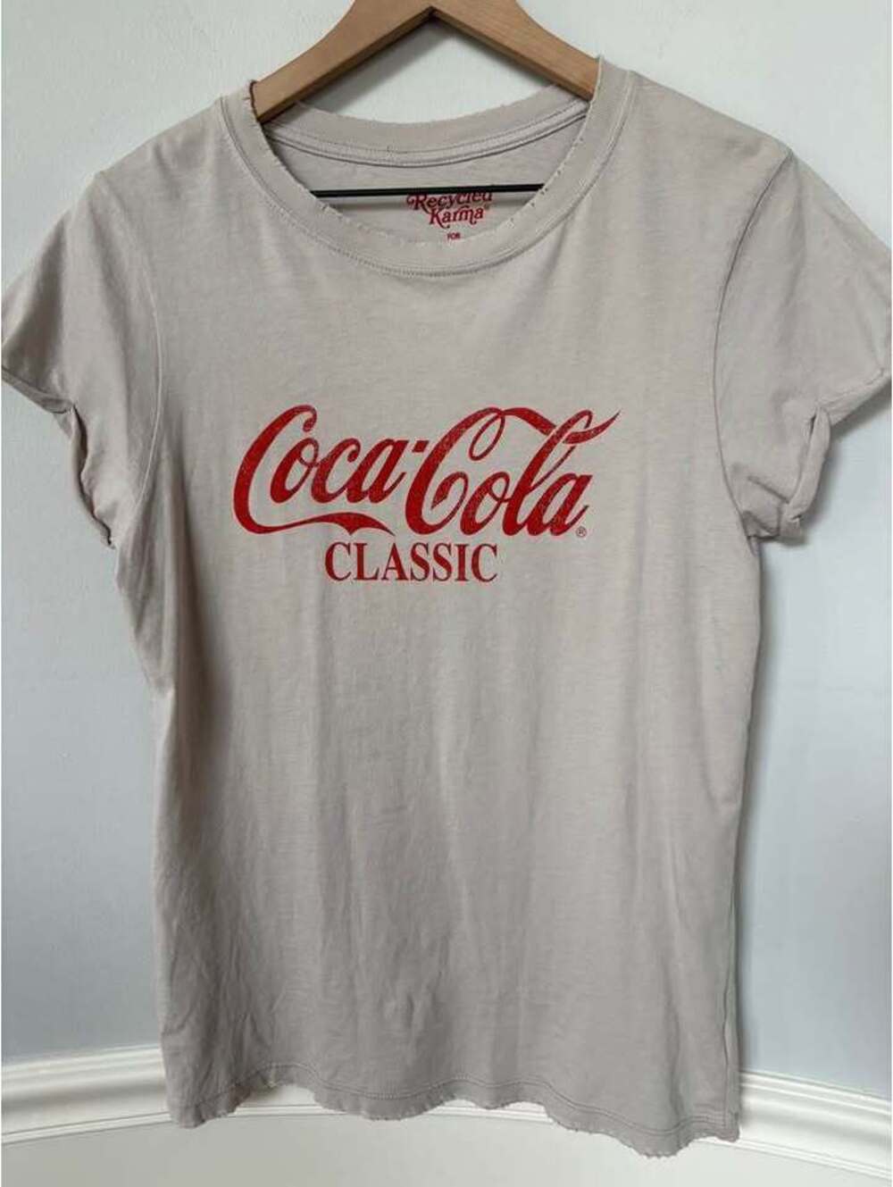 Recycled Karma Coca-Cola Classic T-Shirt Size Medium